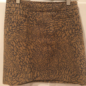 LOFT Tan and Grey Skirt